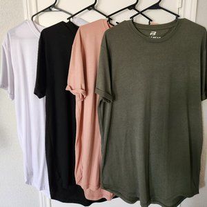 Pull & Bear 4PK Long Fit T-shirt Size XL